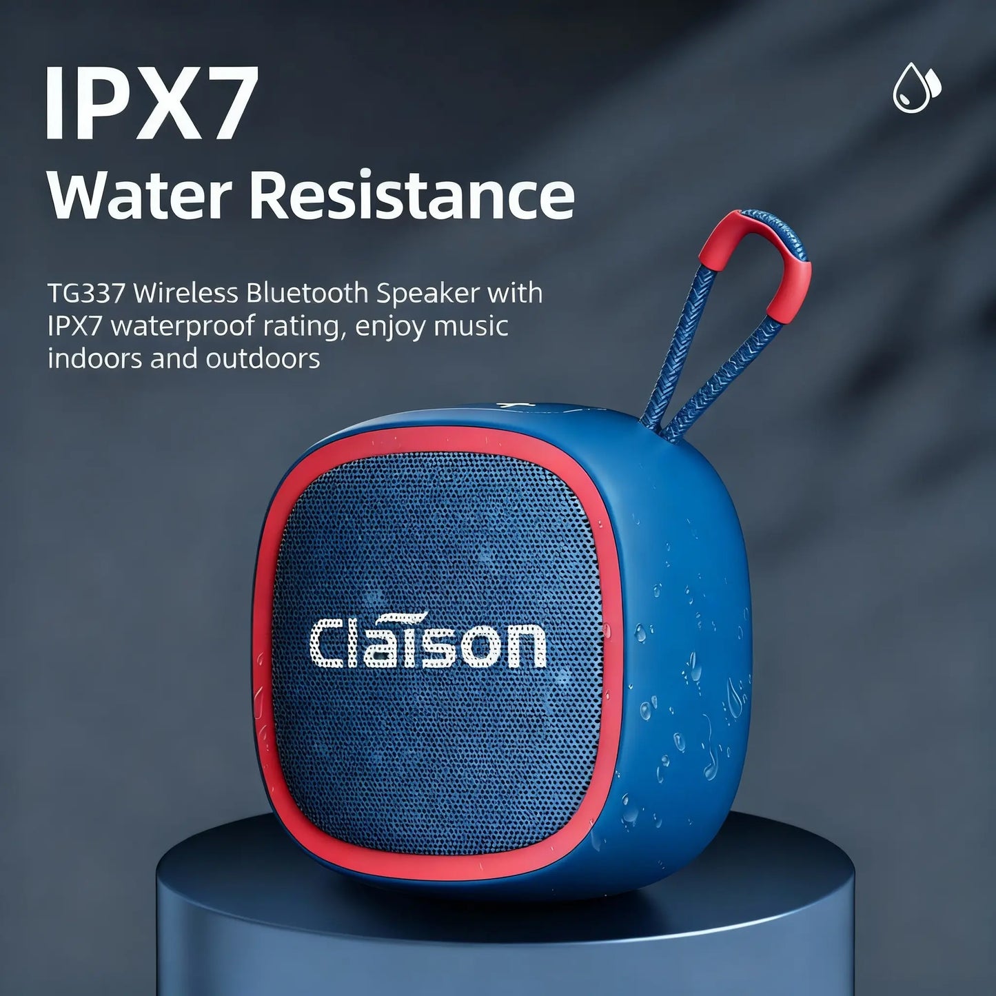 IPX 7-Level Waterproof Multi-Functional Convenient Speaker with LED Ambient Light, Capable of Connecting Multiple Devices, Suitable for Travel, Cycling, Camping, and Family Gatherings.