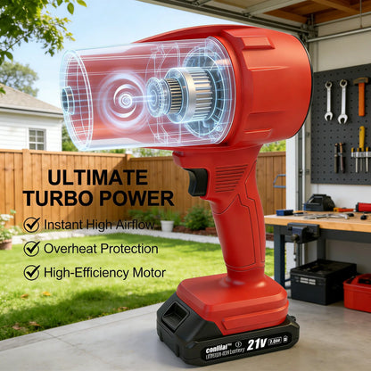 Cordless Turbo Super Power Air Duster 21V Blower One-Touch Clean Cordless & Powerful Handheld Powerfuldryer Aircraft Engine Design