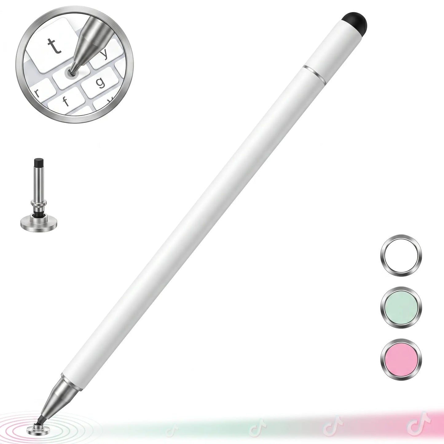 3-In-1 Neutral Pen Flat Pen,High Precision Universal Stylus Pen for Itablets, Phones, Switch, Suitable for All Ages, for Touch Screen, Can Be Used as a School Season Gifts,Birthday Gifts Stylus for School Sets NO Bluetooth Needed Mothersdaygift