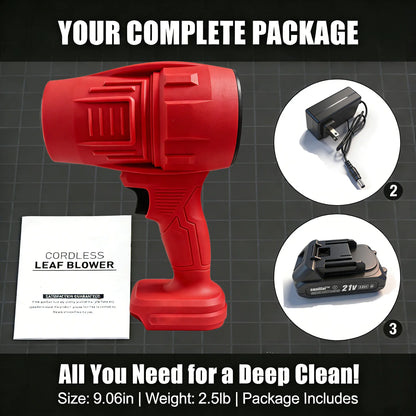 Cordless Turbo Super Power Air Duster 21V Blower One-Touch Clean Cordless & Powerful Handheld Powerfuldryer Aircraft Engine Design